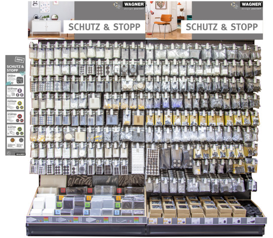 Das neue Zwei-Komponenten-Konzept der optimierten „Schutz & Stopp“-Verpackungen bietet eine bessere Sicht auf das Produkt und lässt sich einfach recyceln.