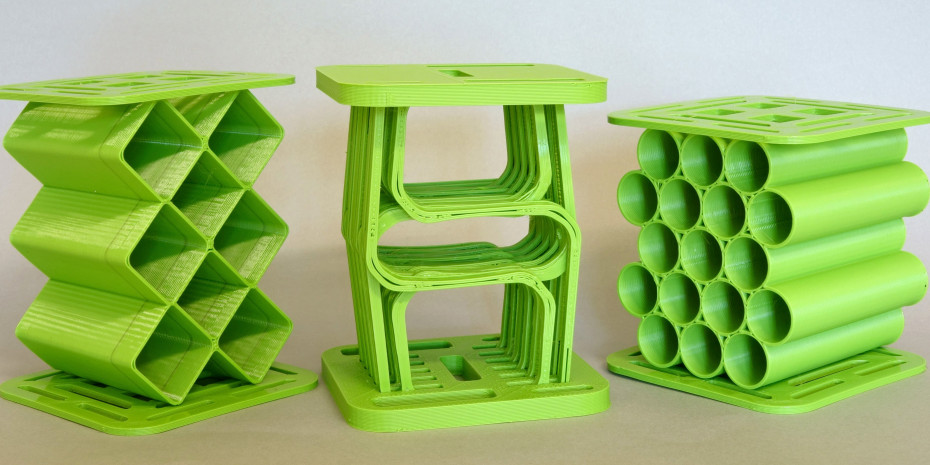 3-D-gedruckte Federelemente