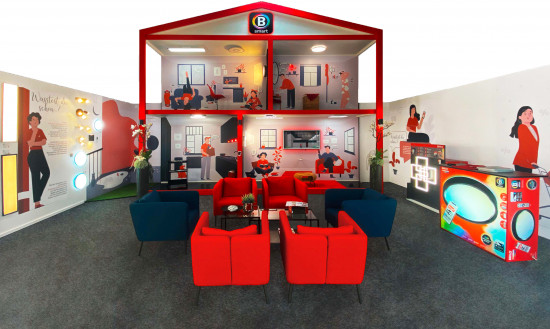 Die Produktserie „B Smart“ bietet intelligente Beleuchtung für das ganze Haus. Ein speziell auf das Sortiment zugeschnittener Konzeptraum gibt einen Überblick.&nbsp;&nbsp;