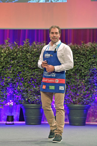 Mariano Imberga berichtete, wie Roboter eingesetzt werden können. 