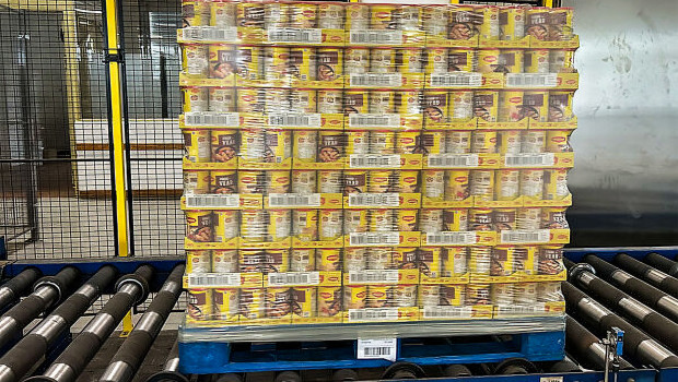 Dehnhaube von Duo Plast mit 20 Prozent Systalen LDPE 3.0 beim Versuch im Maggi-Werk Singen.