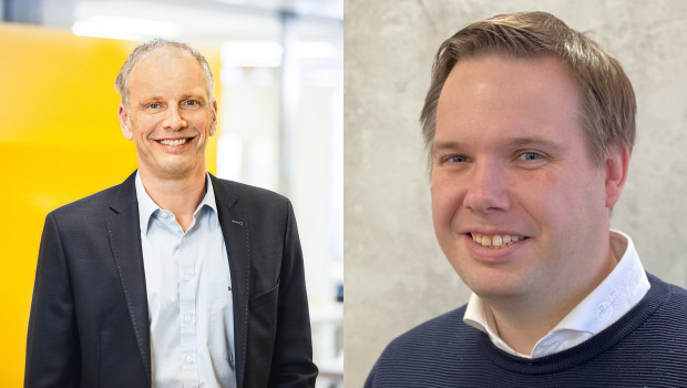 Fachgruppensprecher Sven Neumann (l.), Vorstand der Jacob Sönnichsen AG, und sein Stellvertreter Christoph Dieker, geschäftsführender Gesellschafter des Hauses Dieker & Voss, sehen die Fachgruppe Fliese der Eurobaustoff gut aufgestellt. Fachgruppensprecher Sven Neumann (l.), Vorstand der Jacob Sönnichsen AG, und sein Stellvertreter Christoph Dieker, geschäftsführender Gesellschafter des Hauses Dieker & Voss, sehen die Fachgruppe Fliese der Eurobaustoff gut aufgestellt.