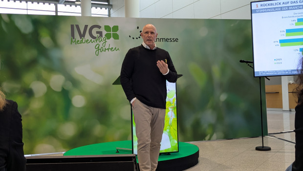 Klaus Peter Teipel&nbsp;gab einen Überblick über die aktuelle Lage auf dem Gartenmarkt.&nbsp;