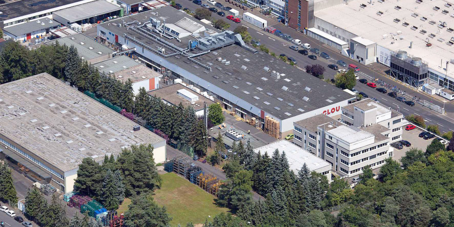 Alfred Clouth Lackfabrik, Fabrik in Offenbach