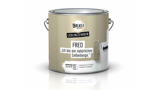 Fred das natürliche Salbeibeige ist auch dabei: Die neue Lieblingsfarben-Range von Obi umfasst 25 Wandfarben und zwölf Lacke. Fred das natürliche Salbeibeige ist auch dabei: Die neue Lieblingsfarben-Range von Obi umfasst 25 Wandfarben und zwölf Lacke.