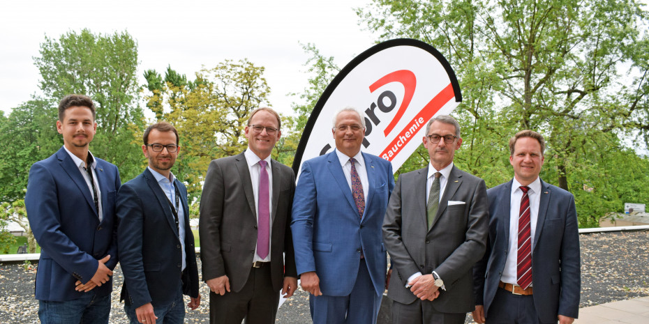 Sopro, von links: Lennard Stöcklin, Robert Wagner, Mario Sommer, Geschäftsführer Andreas Wilbrand, Geschäftsführer Michael Hecker, Björn Rosenau