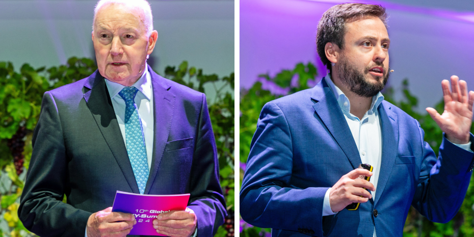 John Herbert (links) hat den internationalen&nbsp;Baumarktverband Edra/Ghin&nbsp;aufgebaut. Die Initiative zu einerjährlichen Konferenz ging&nbsp;maßgeblich von ihm aus. „Iñaki Maillard, hat den Fingeram Puls der Zeit“, (rechts) sagt John&nbsp;Herbert über den Geschäftsführer&nbsp;des Global DIY-Summit und Chef&nbsp;des Organisationsteams FEK.