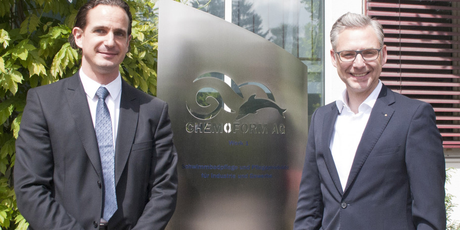 Geschäftsführer von Waterman und Heissner, Cedrik Mayer-Klenk (l.) und Rolf E. Papenheim