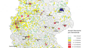 Verteilung der Gartencenter in Deutschland