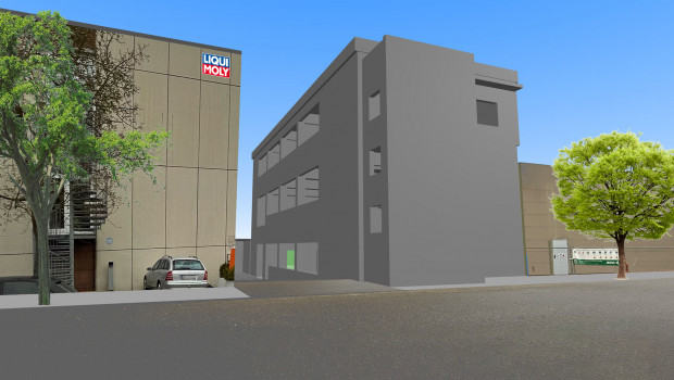 So soll der Produktionsneubau aussehen.&nbsp;