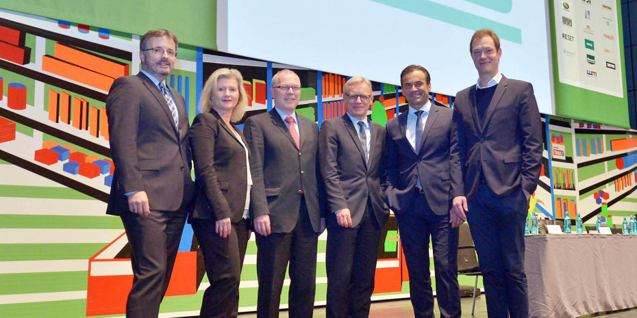 Der neue Vorstand des BHB (v. l.): Dr. Peter Wüst, Susanne Jäger, Dr. Ralf Bartsch, Detlef Riesche, Kai Kächelein und Alexander Kremer.