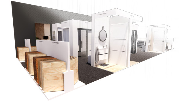 Ein modulares Ausstellungssystem soll die Produkte der Hagebau-Eigenmarke Wunderwerk est. 1964 professionell und kundenorientiert zur Geltung bringen.