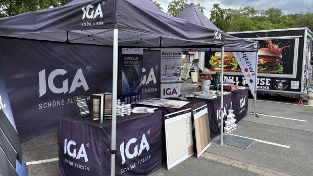 Mehr als Fliesen: Auf den IGA Days, wie hier bei IGA-Fachhändler Happe Baustoffzentrum, werden auch Produkte aus dem technischen Fliesenbereich präsentiert.