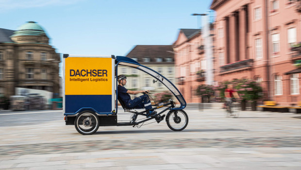 Zu dem Konzept gehören elektrisch unterstützte Lastenräder und E-Lkw sowie -Transporter.&nbsp;