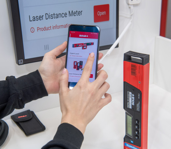 Die Besucher konnten die App live vor Ort testen.&nbsp;