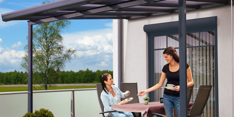 Gutta, Terrassenvordach