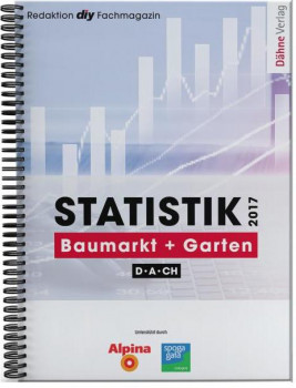 Neu erschienen ist das statistische Standardwerk zur deutschen Baumarkt- und Gartencenterszene, die 2017er Ausgabe der Statistik Baumarkt und Garten der diy-Fachredaktion.