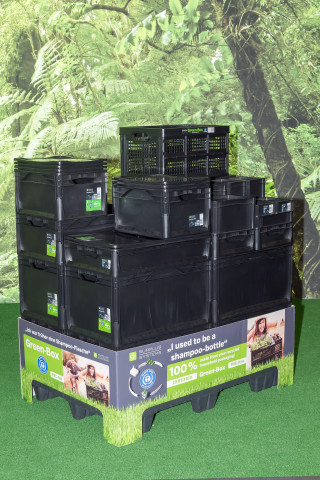 Seit zwei Jahren ergänzen Klappkisten das Sortiment, die zu 100 Prozent aus PCR-Rezyklat gefertigt wurden.&nbsp;