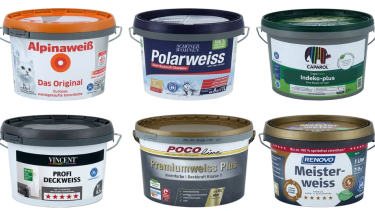 Die meisten weißen Wandfarben überzeugen
