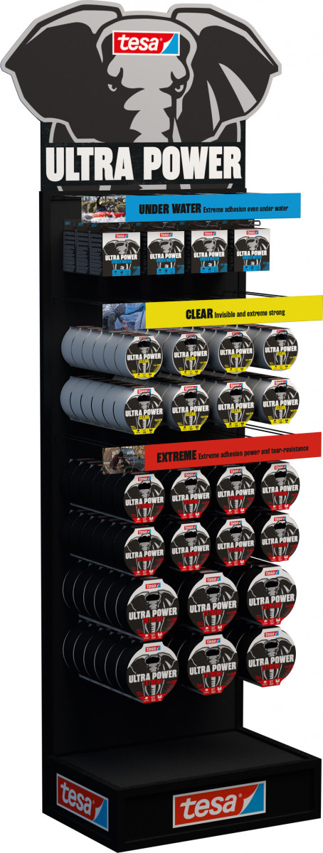 Die Reparaturbänder und deren POS-Präsentationen haben einen neuen, prägnanten Look erhalten.&nbsp;