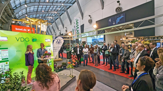 Aufmerksamkeit gab es für den Vortrag von Judith Rakers &nbsp;am Stand des VDG.