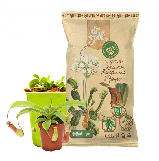 Genau die richtige Menge: Die Substrate für verschiedene Pflanzengruppen sind im recycelbaren 1-Liter-Sack abgepackt.