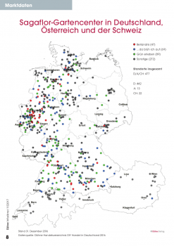 Sagaflor-Gartencenter in Deutschland, Österreich und der Schweiz.