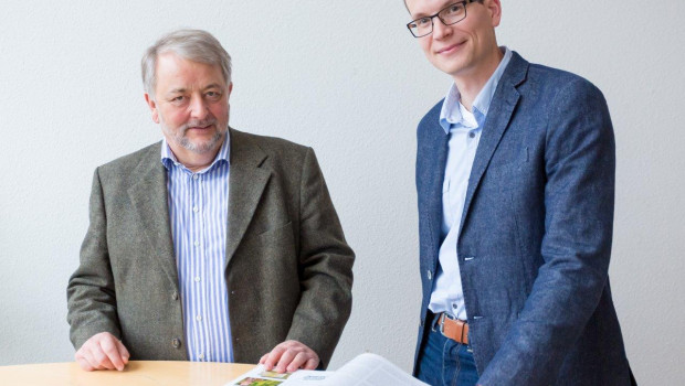 Albert Brink-Abeler (l.) übergibt die Geschäftsführung von Dataverde zum Jahresende an Sören Losch.