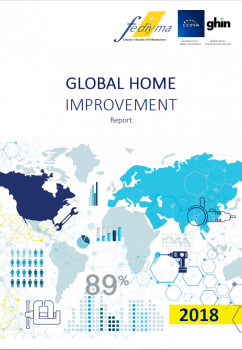 Deckblatt des neu erschienenen Global Home Improvement Report 2018 der European Federation of DIY Manufacturers (Fediyma). Deckblatt des neu erschienenen Global Home Improvement Report 2018 der European Federation of DIY Manufacturers (Fediyma).
