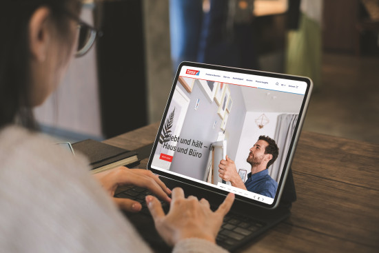 Die Jury des "German Brand Award" lobte Tesa&nbsp;für die neugestaltete Website.