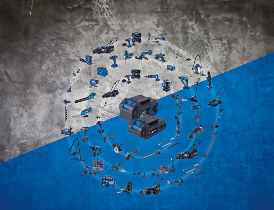 Ein Akku passt in alle Geräte der Serie. Ein Akku passt in alle Geräte der Serie.