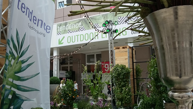 Seit 2017 verfügt die Tendence in Frankfurt über ein eigenes Areal zum Thema Outdoor Living.