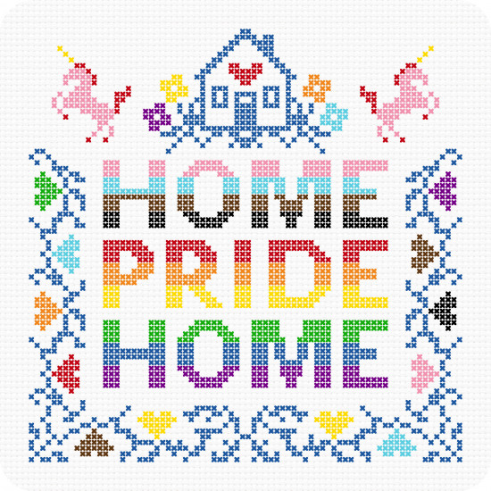 Der Home Sweet Home Sticker wurde anlässlich des IDAHOTB neu gestaltet.&nbsp;
