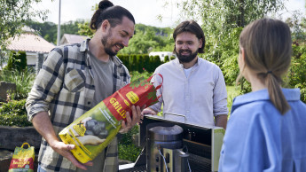 Grillkohle mit Schatzsuche