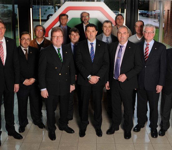 Aufsichtsräte und Geschäftsführung der Hagebau, Coarco und Coferdroza zu Besuch in der Hagebau-Zentrale.