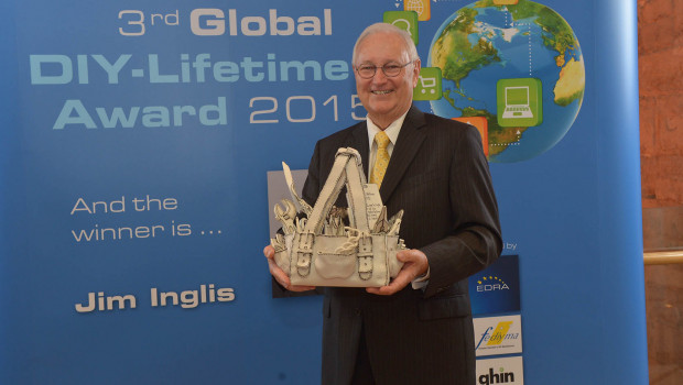 James Inglis erhielt gestern Abend den Global DIY-Lifetime Award.