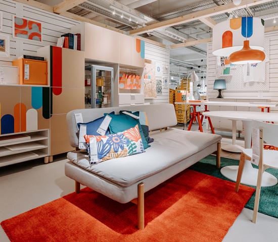 Auf zwei Ebenen zeigt Ikea La Madeleine 29 Wohnbeispiele.