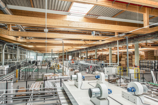 Neue Produktionshalle.