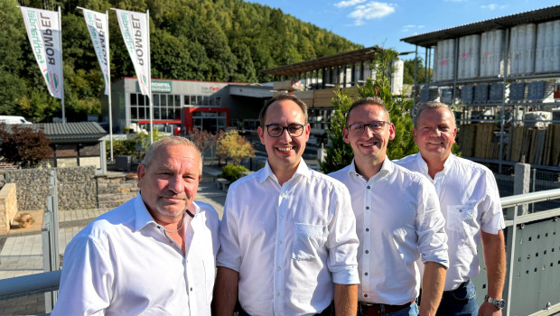 Die Brüder Rompel übergeben ihre Baustoffhandlung im September an die Brüder Finger.