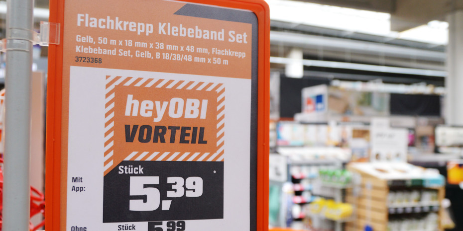 Die Digitalplattform&nbsp;Hey Obi ist stets auf der&nbsp;Fläche präsent.