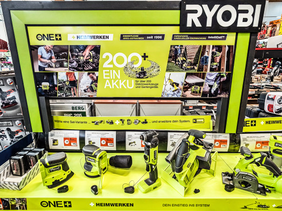 Mit den kraftvollen und kompakten Geräten der ONE+ HP Serie spricht Ryobi besonders anspruchsvolle Anwender an.
