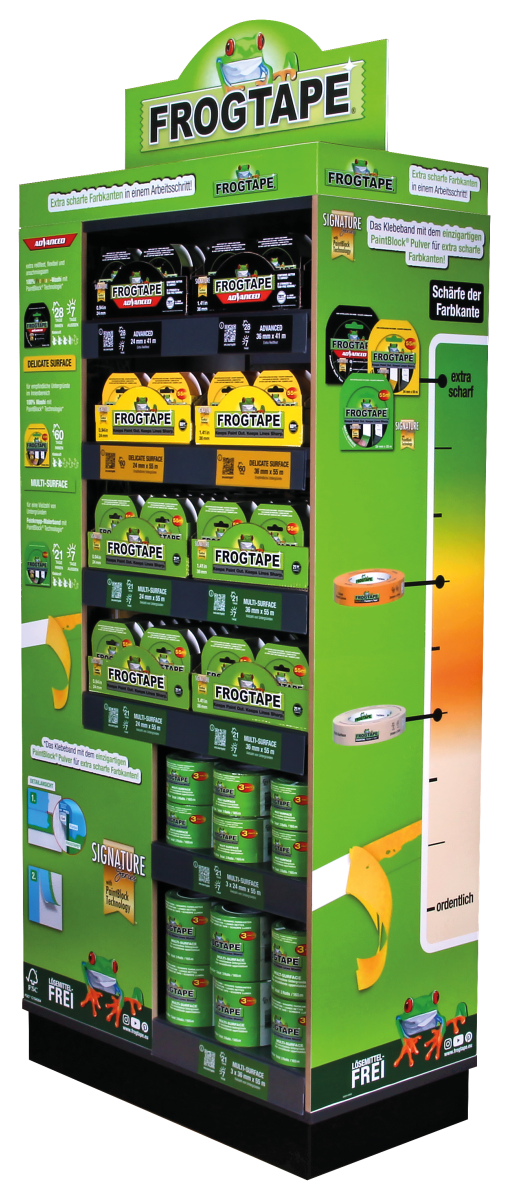 Für die optimale Platzierung am POS stellt Kip dem Handel einen&nbsp;1/3 Freiflächenpräsenter zur Verfügung.&nbsp;