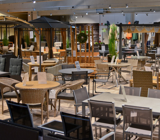 Blick in den erweiterten Showroom.