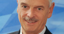 Finanzexperte auf der Messe