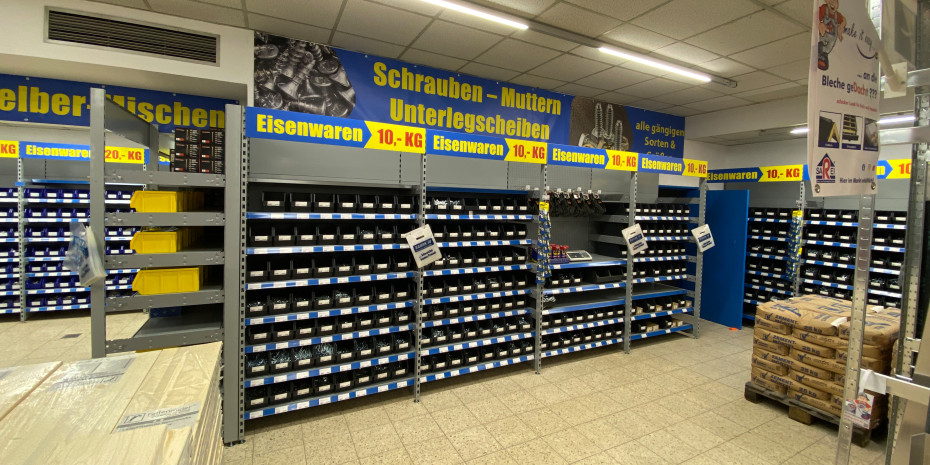 Das Kernsortiment Kleineisen spielt eine zentrale Rolle für das Baumarkt-Discount-Konzept.&nbsp;