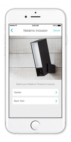 Die Outdoor-Kamera Presence von Netatmo lässt sich künftig auch über das Gardena smart system steuern.