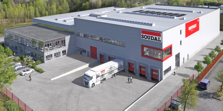 So soll der Neubau von Soudal in Leverkusen im Jahr 2023 aussehen.&nbsp;