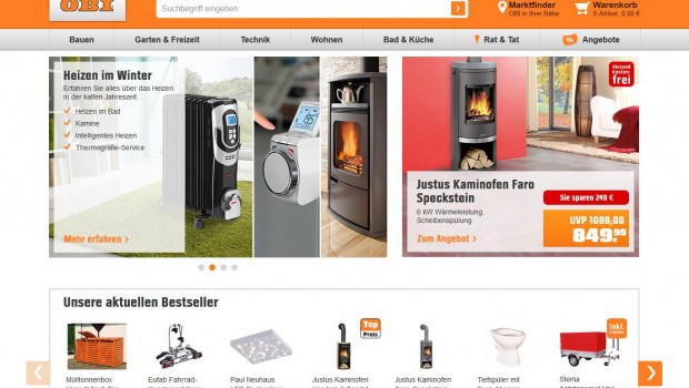 Klassenbester: obi.de schneidet im Urteil der Berater von Bearingpoint am besten ab und hat den besten Baumarkt-Webshop.