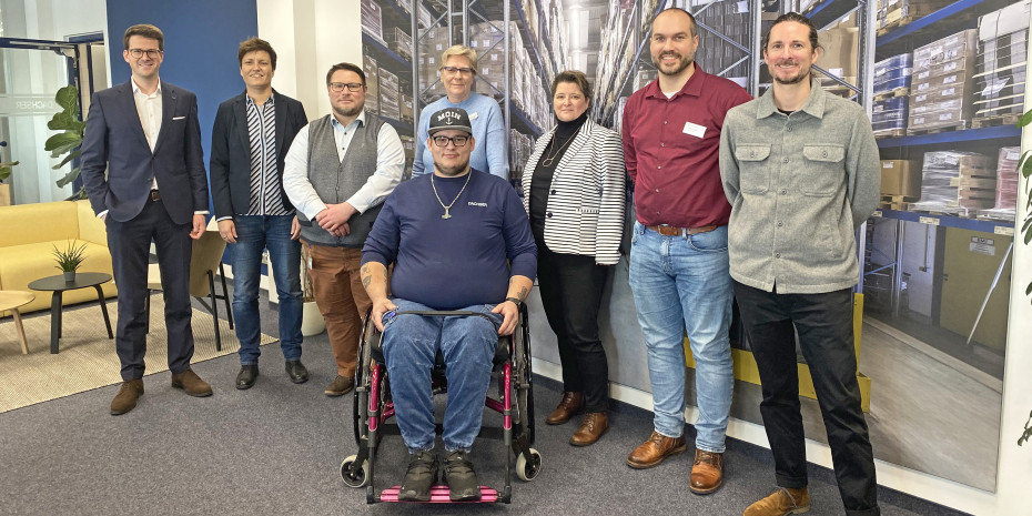 Das Team um Dariean Bahr steckte viel Herzblut in die Umgestaltung zum behindertengerechten Arbeitsplatz. Die Mühe hat sich gelohnt, sind sich alle einig.&nbsp;