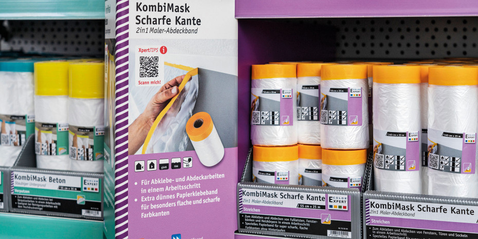 Das neue POS-Konzept für Klebebänder soll Kunden schneller zum gesuchten&nbsp;Produkt führen.